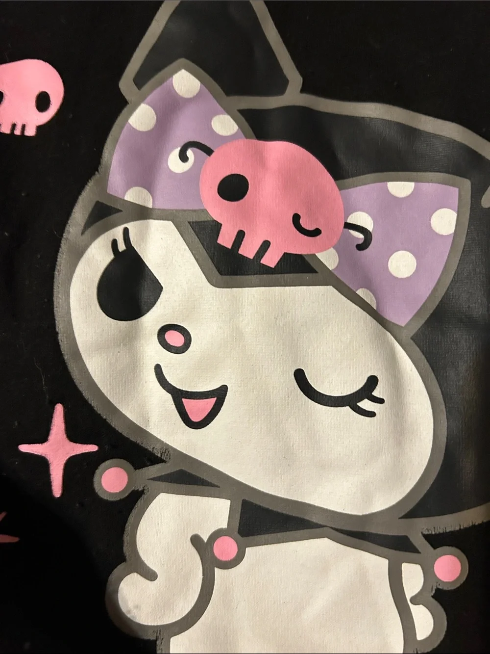 Hybrid Apparel Kids Pajama Top - Black with Pink & Purple Graphics